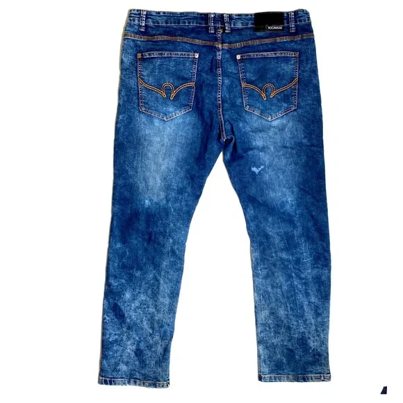 Rocawear Dark Wash Double R Denim Jeans